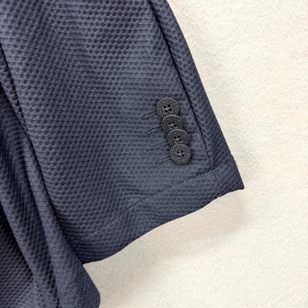 Twillory 2 Piece Suit Jacket Pants Mens 50R 38x30 Navy Textured Performance Flex - Picture 5 of 16